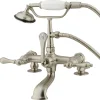 Sale Vintage 7" Clawfoot Deck Mount Tub Filler Tub Faucets