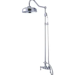 Sale Vintage Clawfoot Tub Shower Combination with 17" Shower Arm Tub & Shower Sets