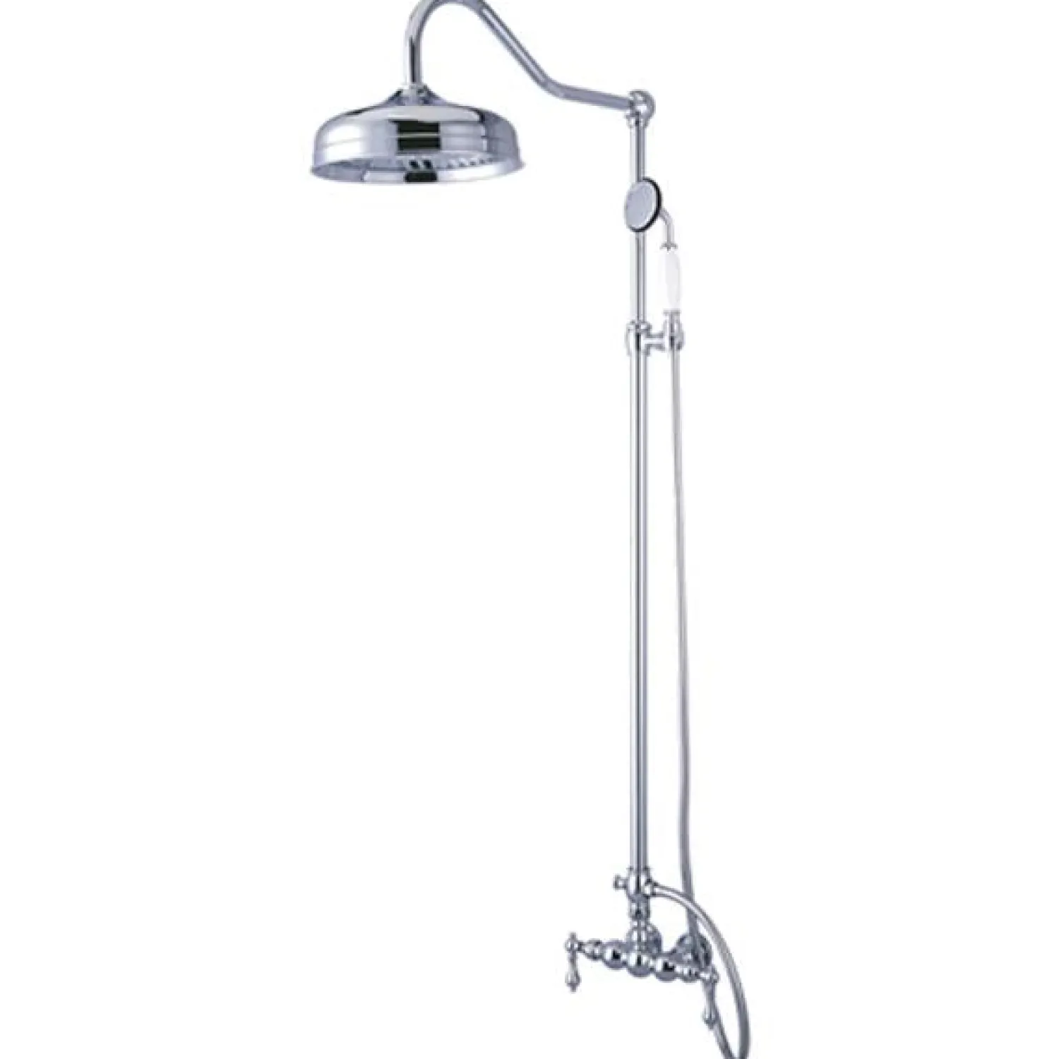 Sale Vintage Clawfoot Tub Shower Combination with 17" Shower Arm Tub & Shower Sets