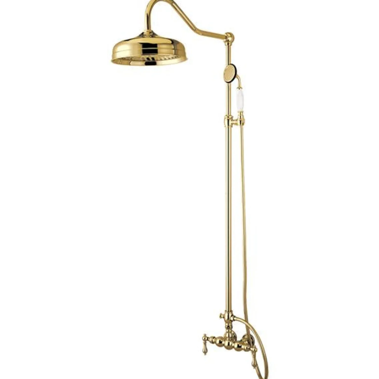 Sale Vintage Clawfoot Tub Shower Combination with 17" Shower Arm Tub & Shower Sets