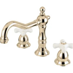 Discount Vintage Cross-Handle 8 to 16-Inch Widespread Bathroom Faucet 8" Widespread
