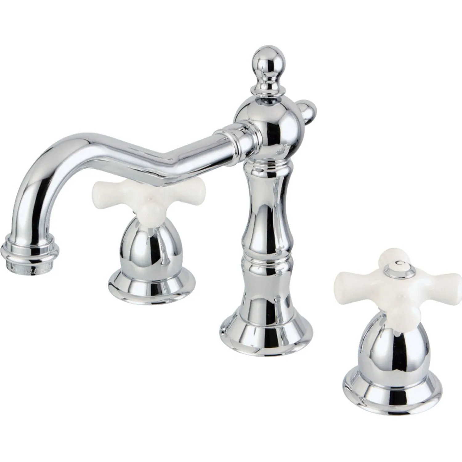 Discount Vintage Cross-Handle 8 to 16-Inch Widespread Bathroom Faucet 8" Widespread