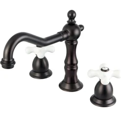 Discount Vintage Cross-Handle 8 to 16-Inch Widespread Bathroom Faucet 8