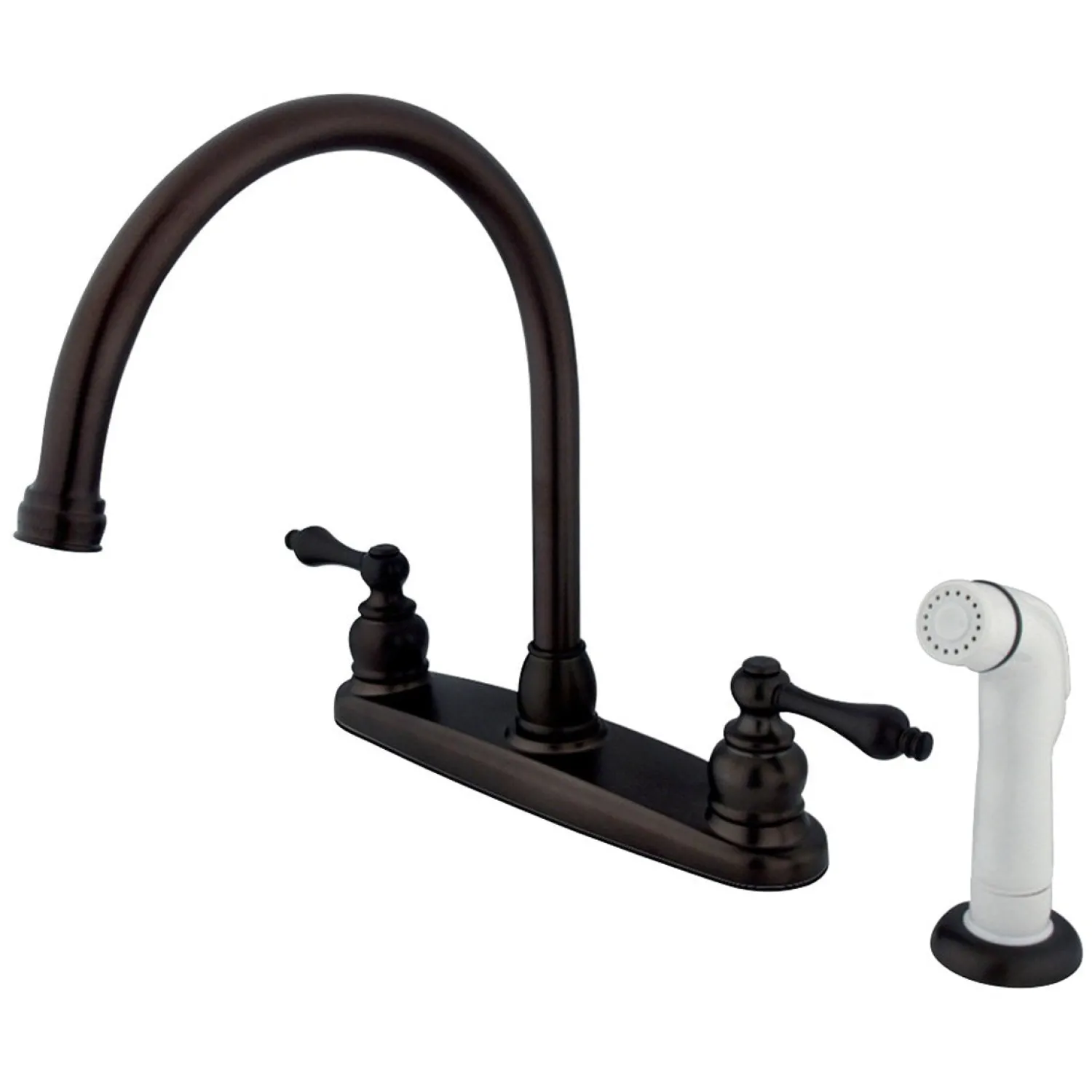 Discount Vintage Deck Mount Centerset Kitchen Faucet Faucets With Side Spray