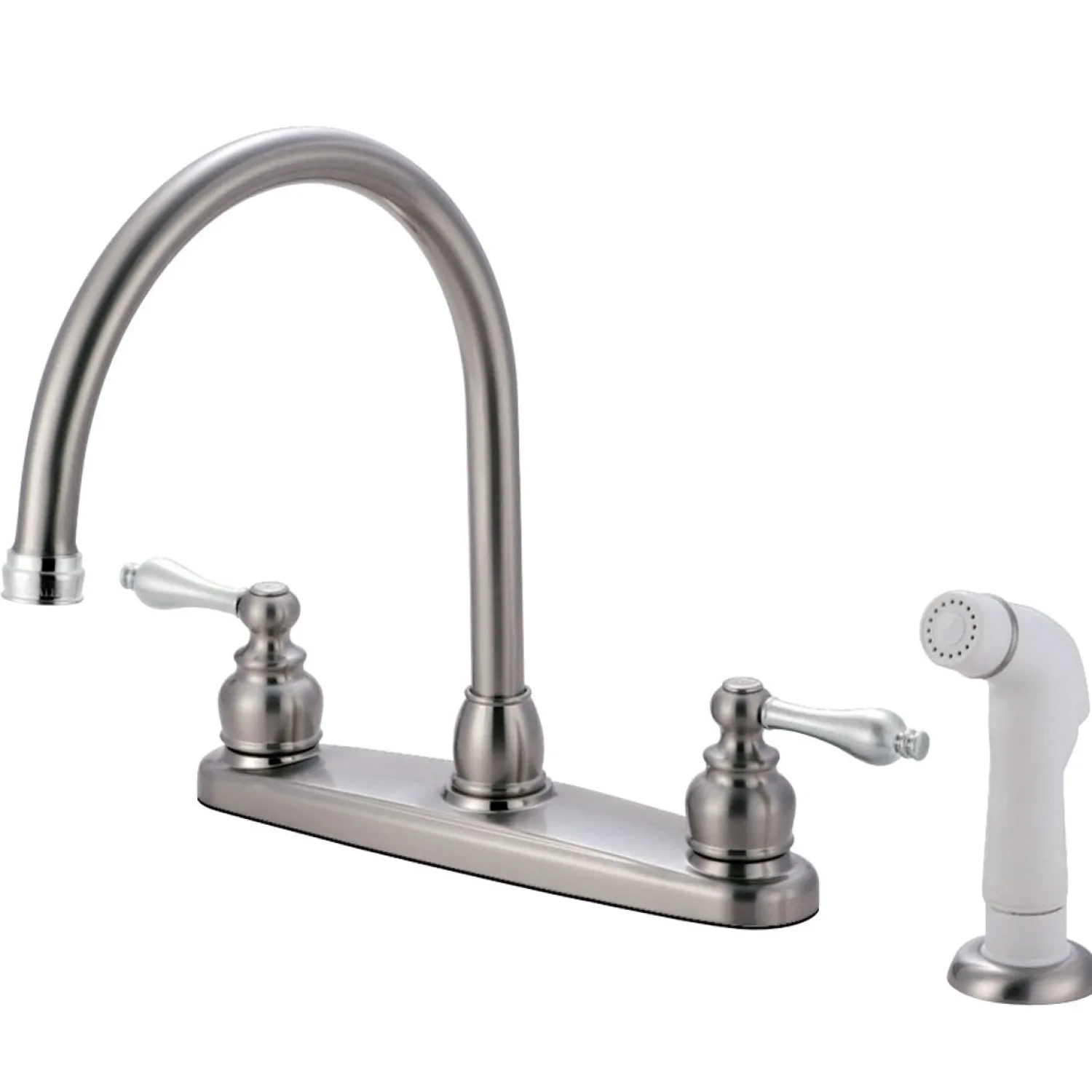 Discount Vintage Deck Mount Centerset Kitchen Faucet Faucets With Side Spray