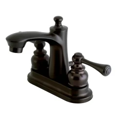 Outlet Vintage Deck Mount 4" Centerset Bathroom Faucet 4" Center Set