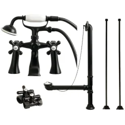 Discount Vintage Deck Mount Clawfoot Tub Faucet Package Tub Faucets