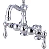 Online Vintage 3-3/8" Deck Mount Clawfoot Tub Filler Tub Faucets