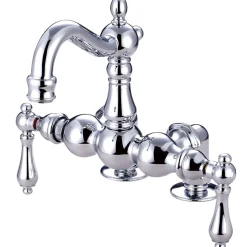 Online Vintage 3-3/8" Deck Mount Clawfoot Tub Filler Tub Faucets