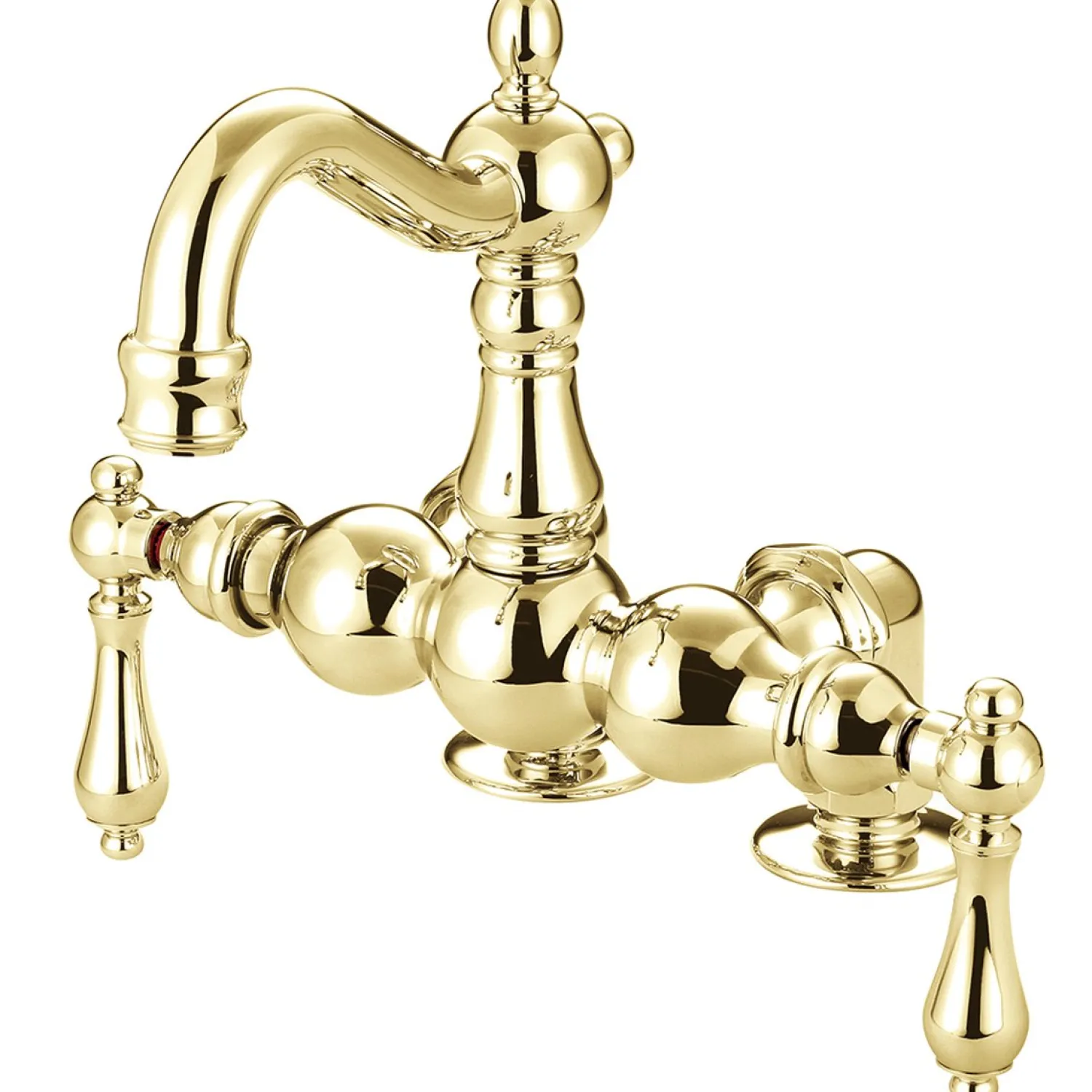 Online Vintage 3-3/8" Deck Mount Clawfoot Tub Filler Tub Faucets