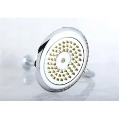 Vintage 6" Diameter Brass Shower Head with 12" Shower Arm Shower Heads