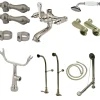Online Vintage Freestanding Clawfoot Tub Faucet Package with Metal Lever Handles Tub Faucets