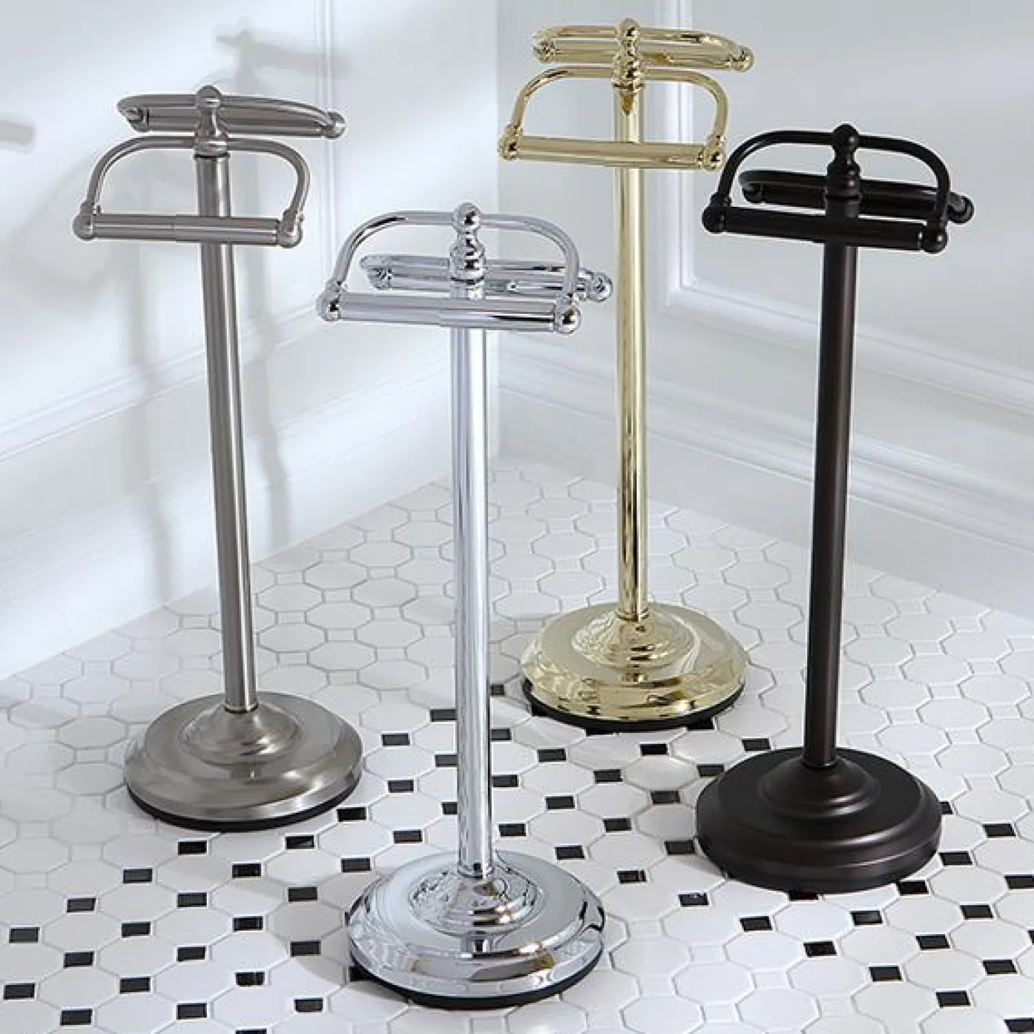 Vintage Freestanding Toilet Paper Stand Toilet Paper Holders