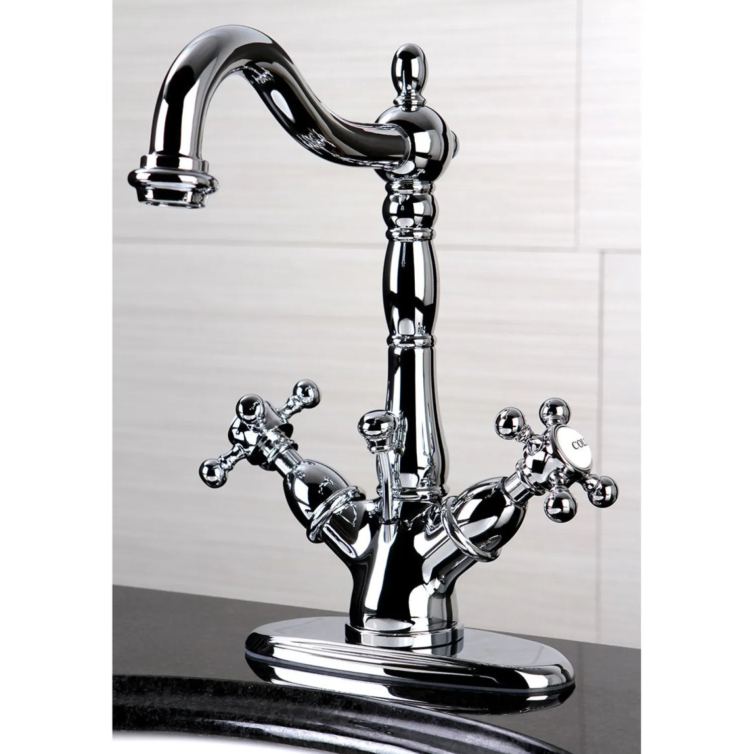Discount Vintage 2-Handle 4-Inch Centerset Bathroom Faucet Single Hole|4" Center Set