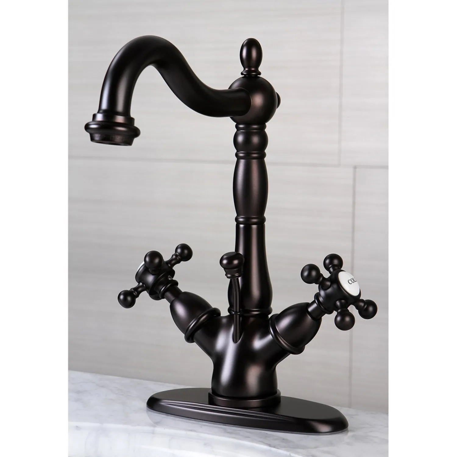Discount Vintage 2-Handle 4-Inch Centerset Bathroom Faucet Single Hole|4" Center Set