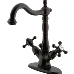 Discount Vintage 2-Handle 4-Inch Centerset Bathroom Faucet Single Hole|4