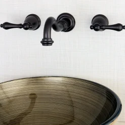 Hot Vintage 2-Handle Wall Mount Bathroom Faucet Wall Mount