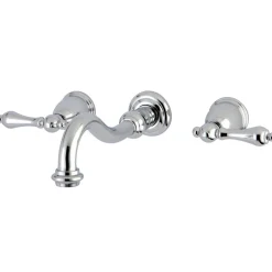 Hot Vintage 2-Handle Wall Mount Bathroom Faucet Wall Mount
