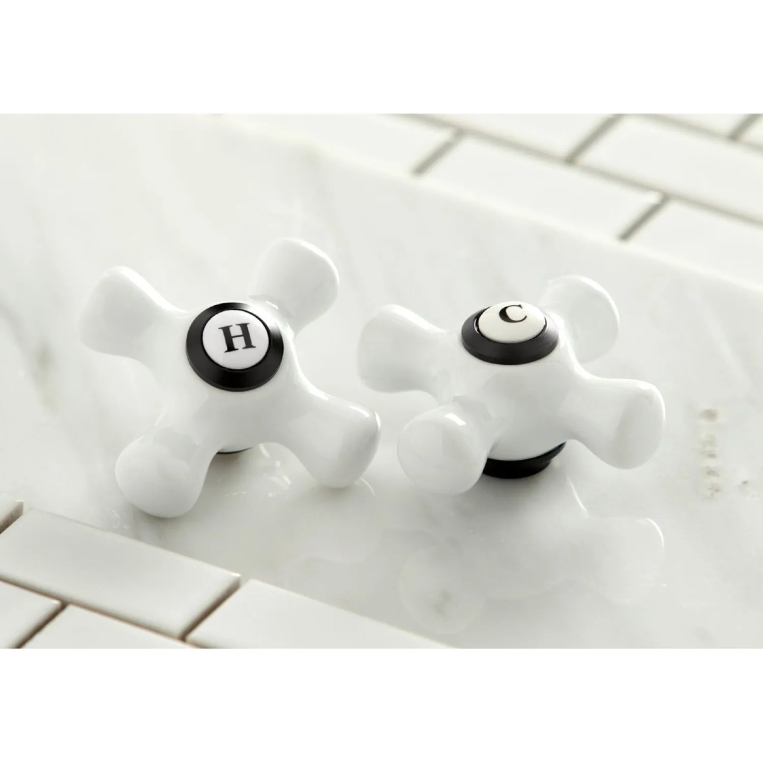 Clearance Vintage 2-Handle Wall Mount 3-Hole Bathroom Faucet Wall Mount