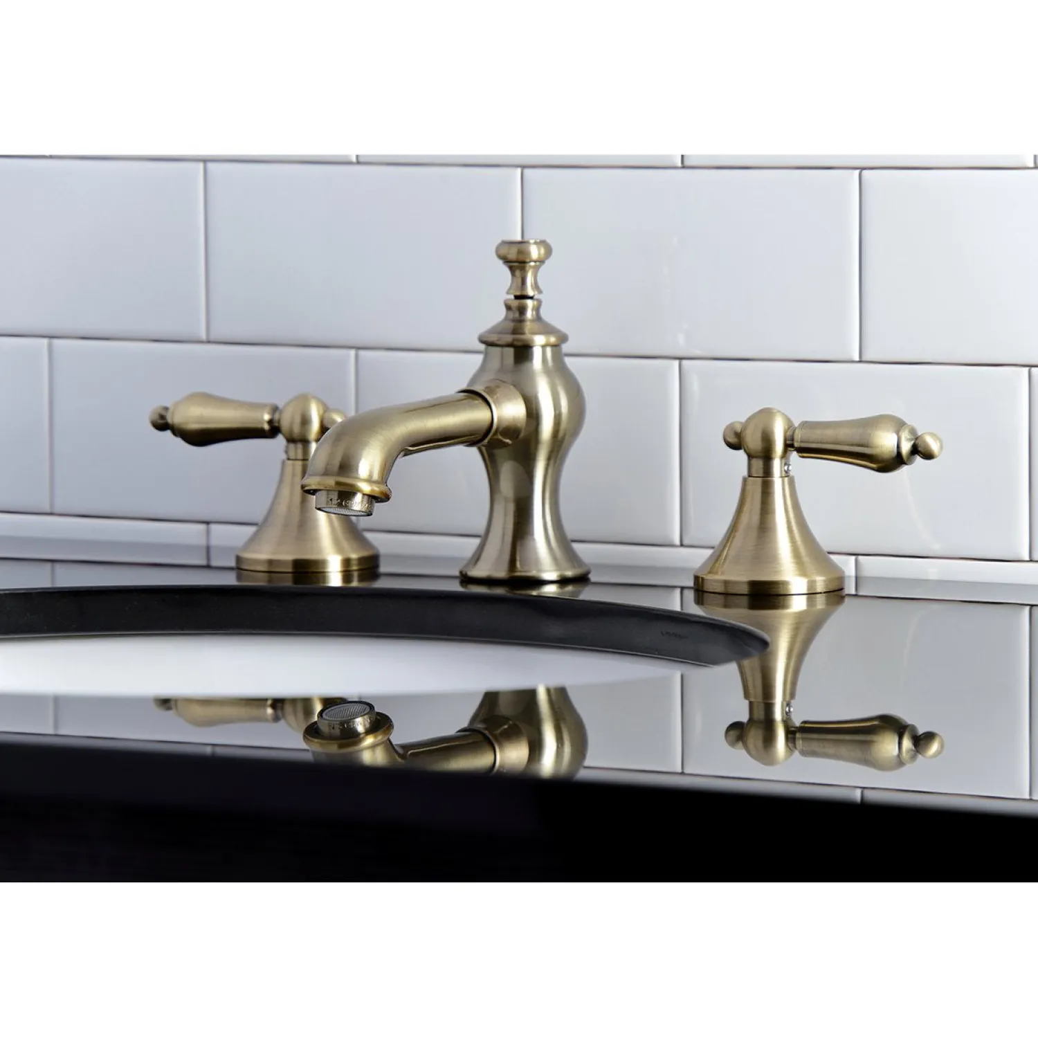 Best Vintage 3-Hole 8-Inch Widespread Bathroom Faucet 8" Widespread