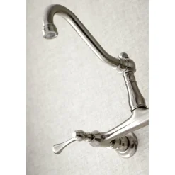 Vintage 2-Hole Wall Mount Bathroom Faucet Wall Mount