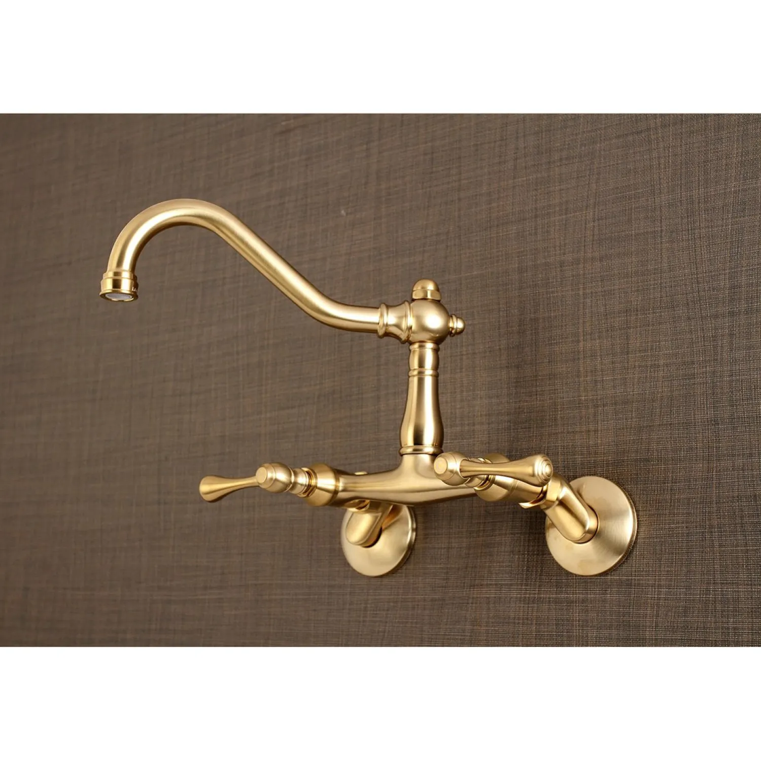 Hot Vintage 6-Inch Adjustable Center Wall Mount Kitchen Faucet Wall Mounted Kitchen Faucets