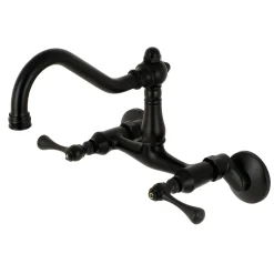 Hot Vintage 6-Inch Adjustable Center Wall Mount Kitchen Faucet Wall Mounted Kitchen Faucets