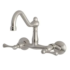 Hot Vintage 6-Inch Adjustable Center Wall Mount Kitchen Faucet Wall Mounted Kitchen Faucets