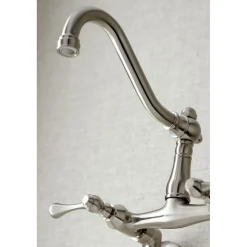 Hot Vintage 6-Inch Adjustable Center Wall Mount Kitchen Faucet Wall Mounted Kitchen Faucets