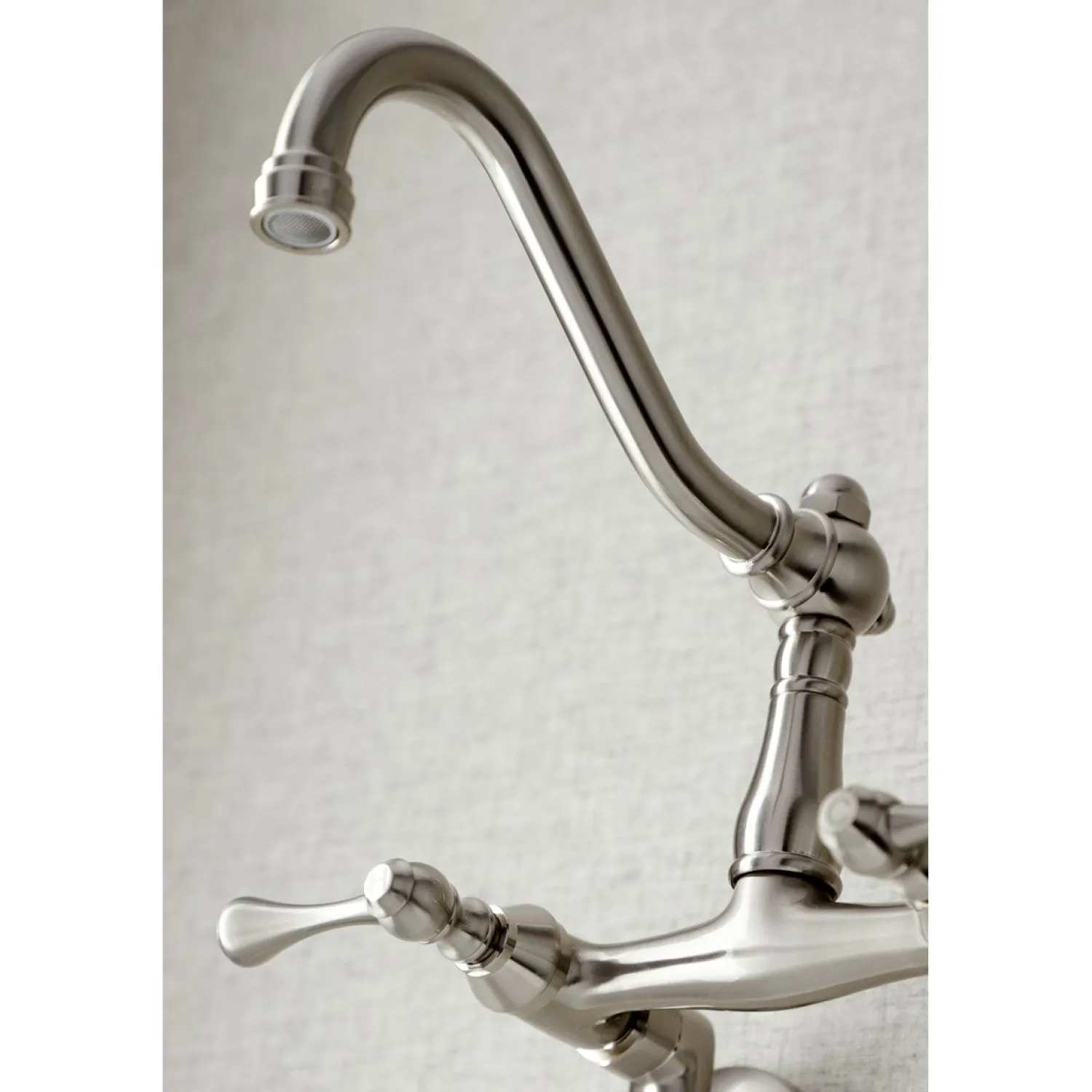 Hot Vintage 6-Inch Adjustable Center Wall Mount Kitchen Faucet Wall Mounted Kitchen Faucets