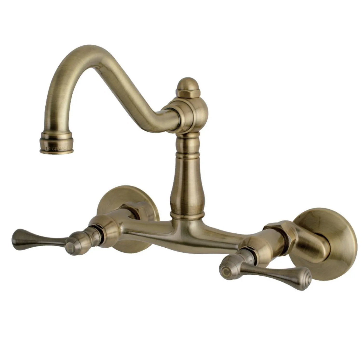 Hot Vintage 6-Inch Adjustable Center Wall Mount Kitchen Faucet Wall Mounted Kitchen Faucets