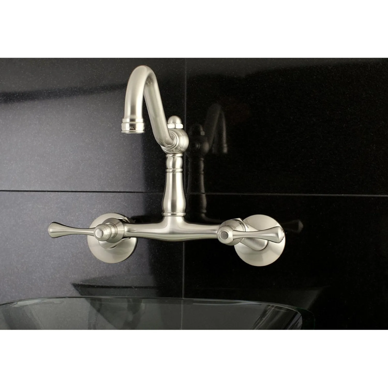 Hot Vintage 6-Inch Adjustable Center Wall Mount Kitchen Faucet Wall Mounted Kitchen Faucets