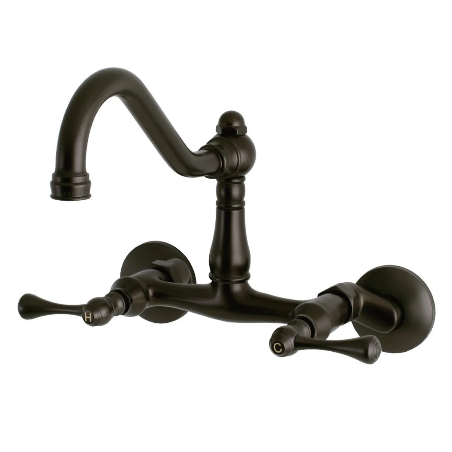 Hot Vintage 6-Inch Adjustable Center Wall Mount Kitchen Faucet Wall Mounted Kitchen Faucets