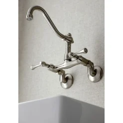Hot Vintage 6-Inch Adjustable Center Wall Mount Kitchen Faucet Wall Mounted Kitchen Faucets