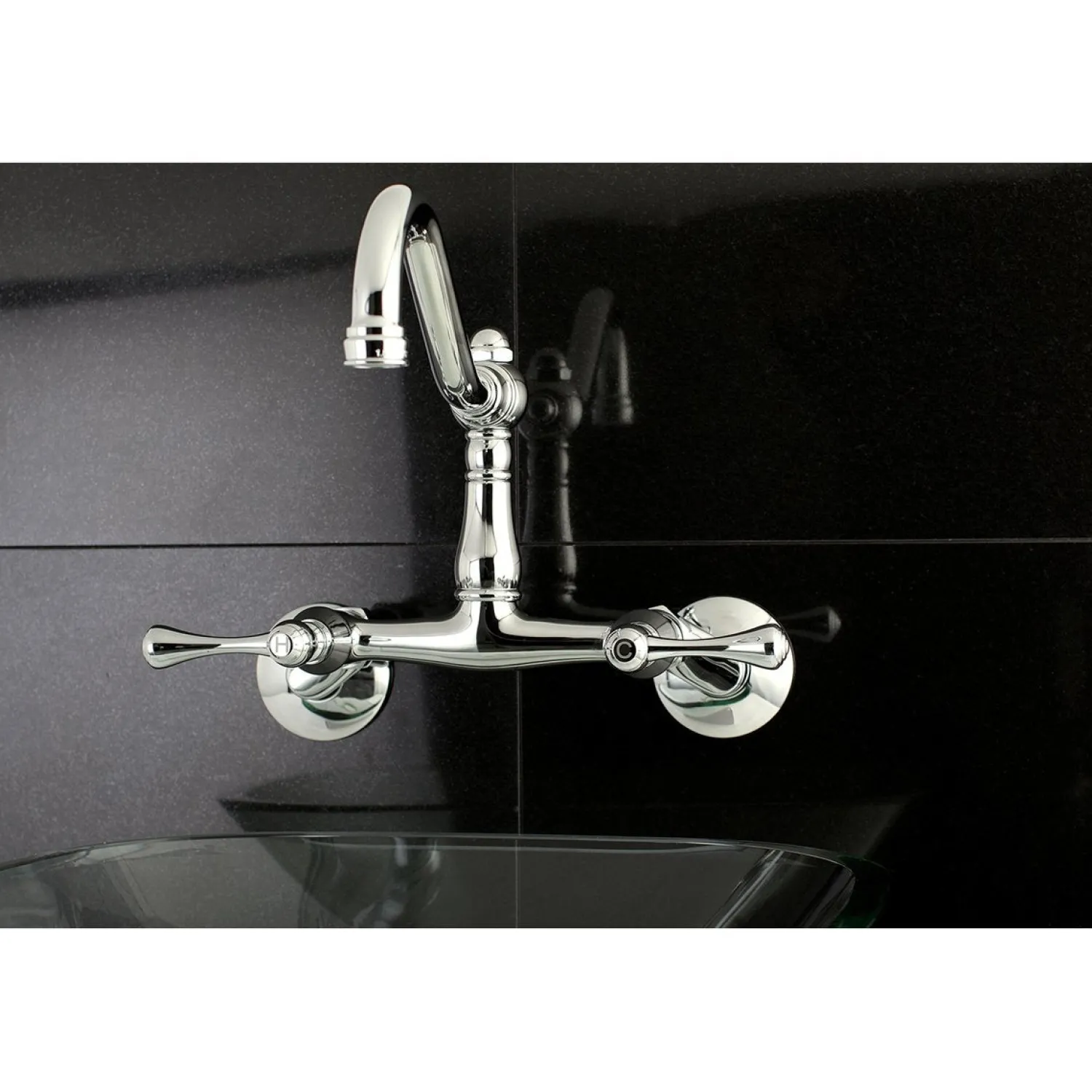 Hot Vintage 6-Inch Adjustable Center Wall Mount Kitchen Faucet Wall Mounted Kitchen Faucets