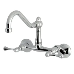 Hot Vintage 6-Inch Adjustable Center Wall Mount Kitchen Faucet Wall Mounted Kitchen Faucets