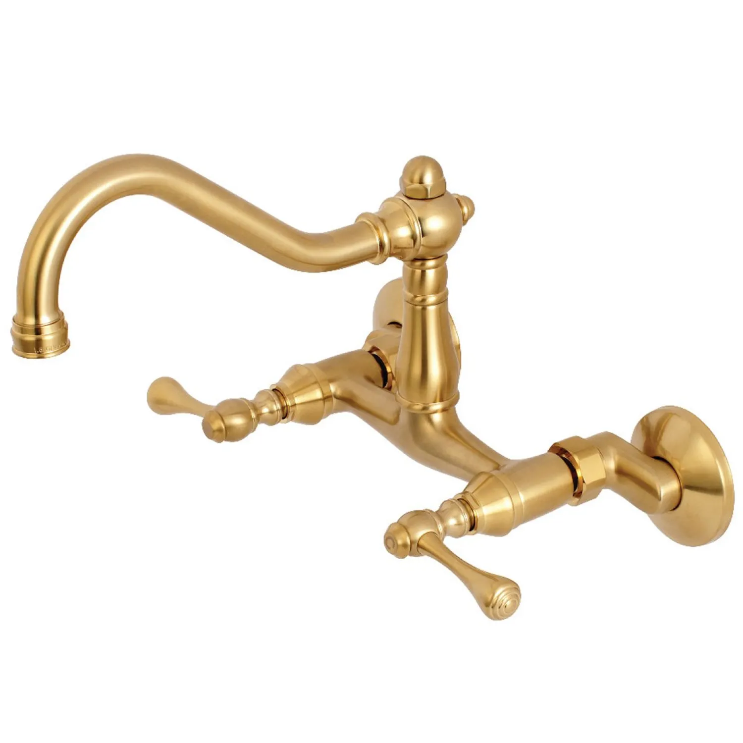 Hot Vintage 6-Inch Adjustable Center Wall Mount Kitchen Faucet Wall Mounted Kitchen Faucets