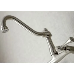 Hot Vintage 6-Inch Adjustable Center Wall Mount Kitchen Faucet Wall Mounted Kitchen Faucets