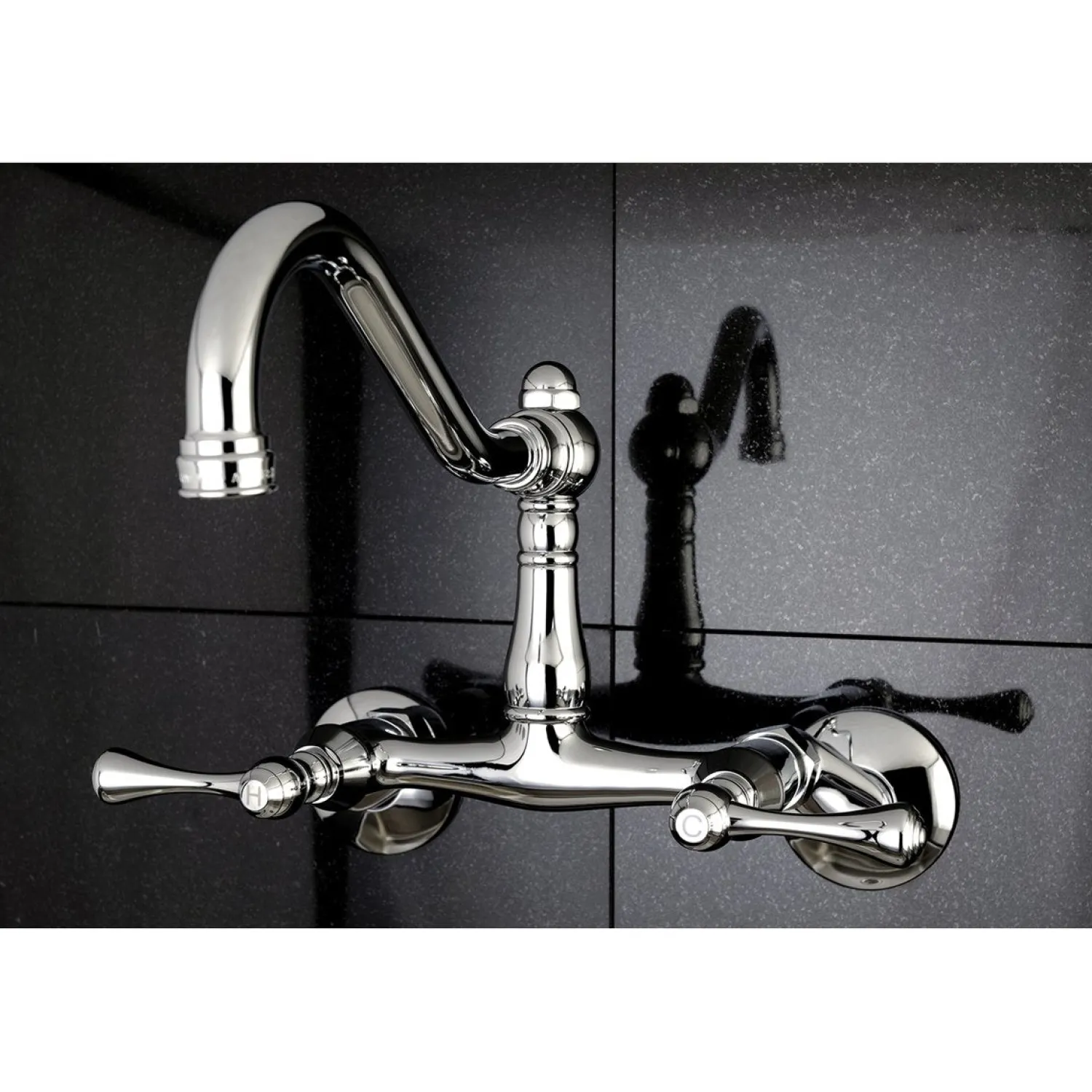 Hot Vintage 6-Inch Adjustable Center Wall Mount Kitchen Faucet Wall Mounted Kitchen Faucets