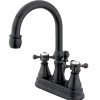 New Vintage 4-Inch Centerset Bathroom Faucet with Brass Pop-Up 4" Center Set