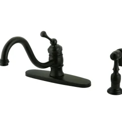 Sale Vintage 8" Kitchen Faucet with Brass Sprayer Faucets With Side Spray