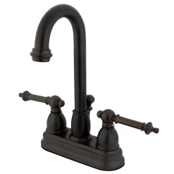 Hot Vintage Lever-Handle 4-Inch Centerset Bathroom Faucet 4