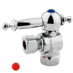 Hot Vintage Lever Handle Angle Stop with 3/8" IPS x 3/8" OD Compression Toilet Parts
