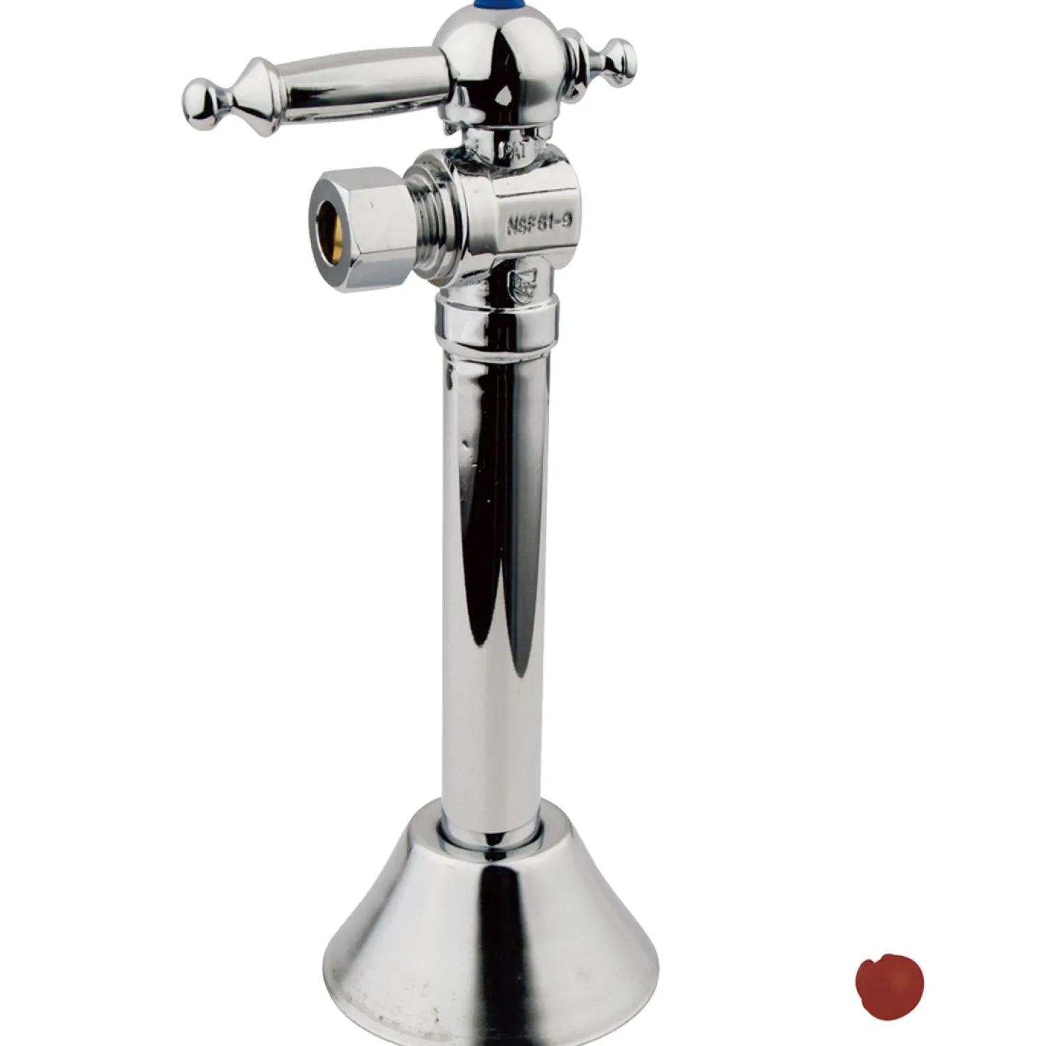 Best Vintage 3/8" OD Compression, 1/2" Sweat Angle Shut-off Valve with 5" Extension Toilet Parts