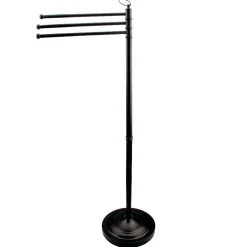 Hot Vintage Pedestal Towel Bar in Matte Black Free-Standing Towel Racks|Towel Bars