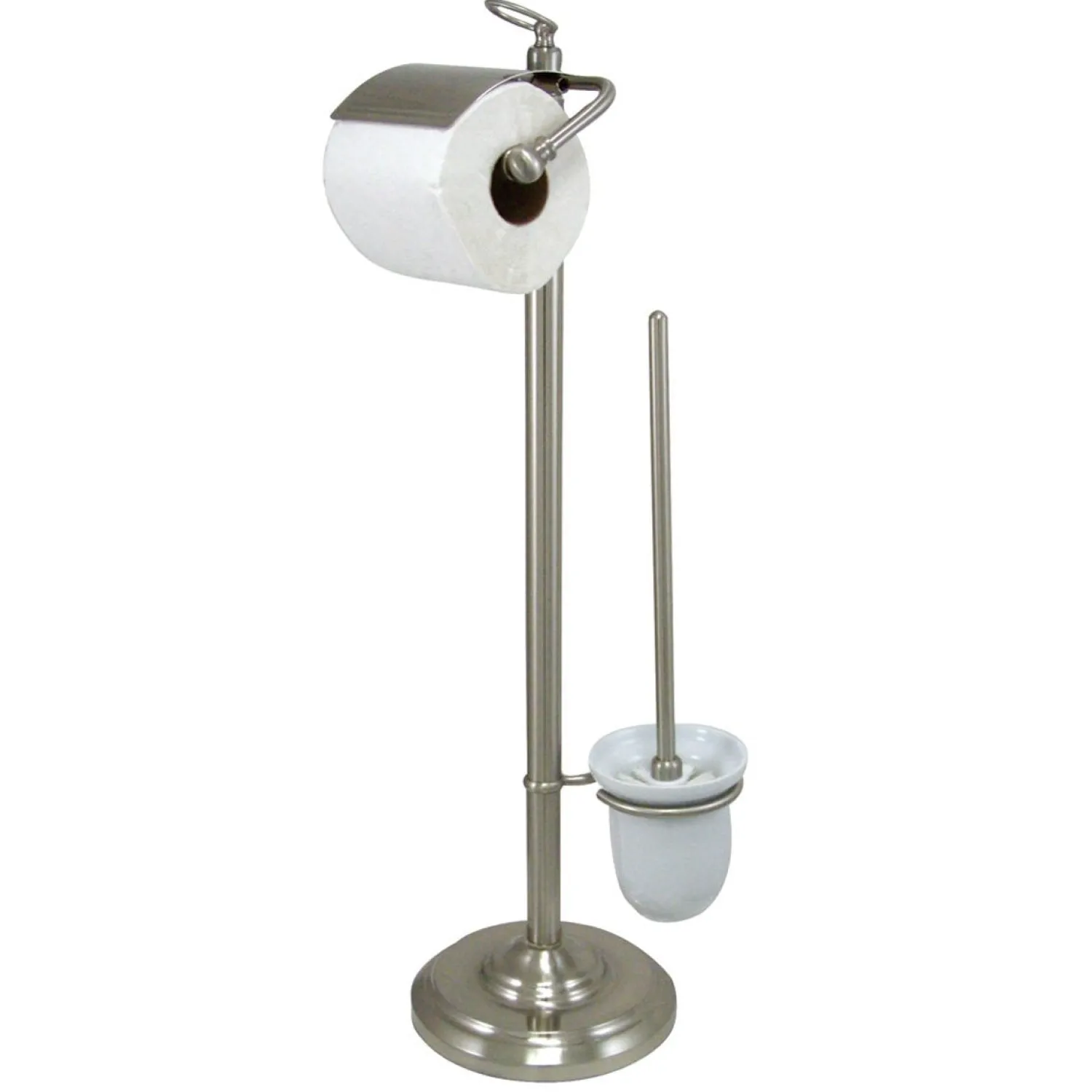 Online Vintage Pedestal Toilet Paper and Brush Holder Toilet Paper Holders