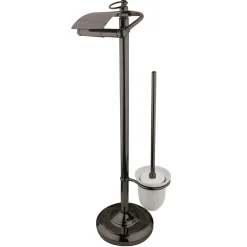 Online Vintage Pedestal Toilet Paper and Brush Holder Toilet Paper Holders