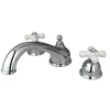 Clearance Vintage Solid Brass Two Handle Three Hole Roman Tub Filler Tub Faucets