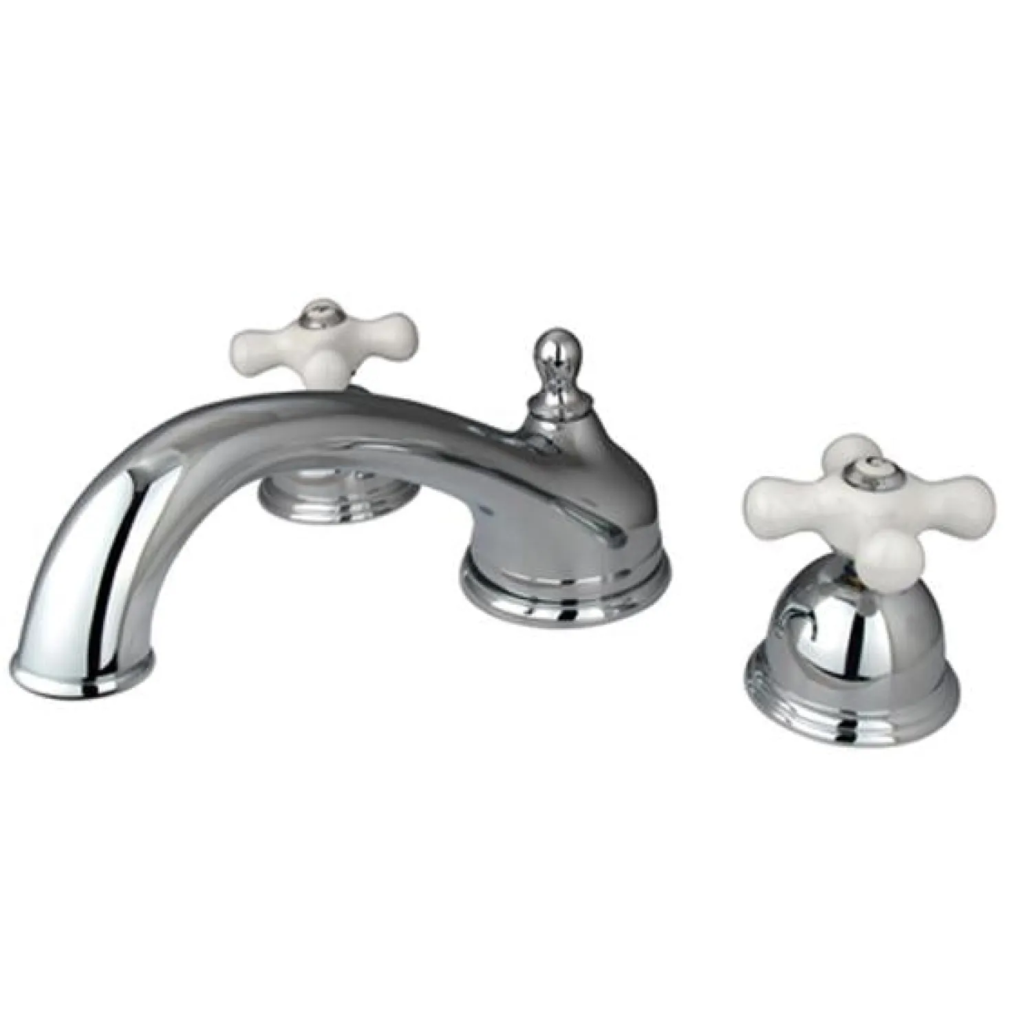 Clearance Vintage Solid Brass Two Handle Three Hole Roman Tub Filler Tub Faucets