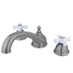 Clearance Vintage Solid Brass Two Handle Three Hole Roman Tub Filler Tub Faucets